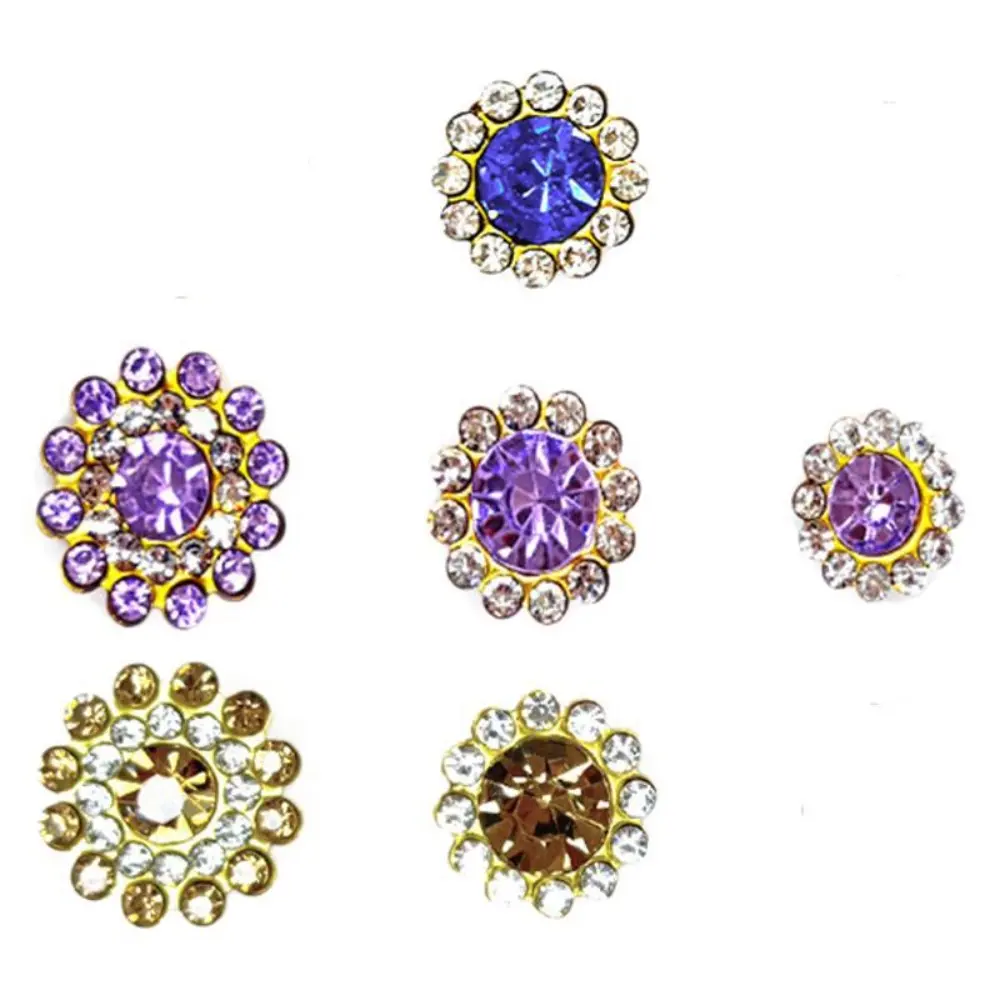 100 Pcs Colorful Sew on Rhinestones Mixed Size Sunflower Crystals Glass Claw Rhinestones for DIY Jewelry Clothes Shoes Hat Bags