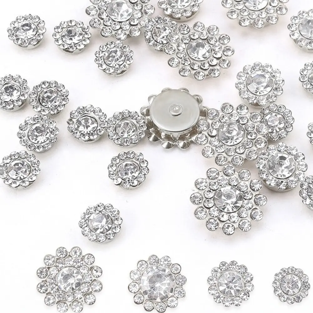 100 Pcs Colorful Sew on Rhinestones Mixed Size Sunflower Crystals Glass Claw Rhinestones for DIY Jewelry Clothes Shoes Hat Bags