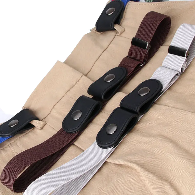 No Buckle Invisible Stretch Belt for Women Girls Jeans Pants Comfortable Adjustable Elastic Buckle-free Waist Belts