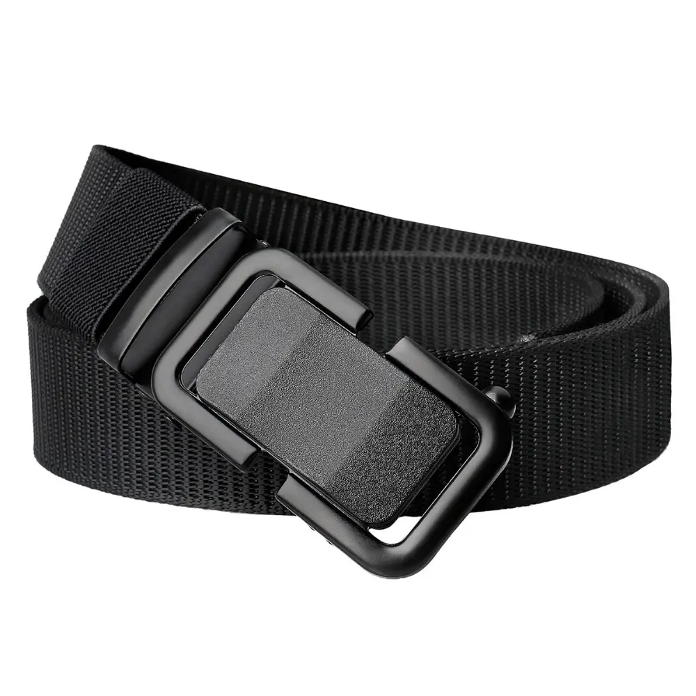 Ratchet Belt for Men Women Trousers Jeans Pants Automatic Slide Buckle Nylon Web Tactical Belt Golf Belt Work Outdoor