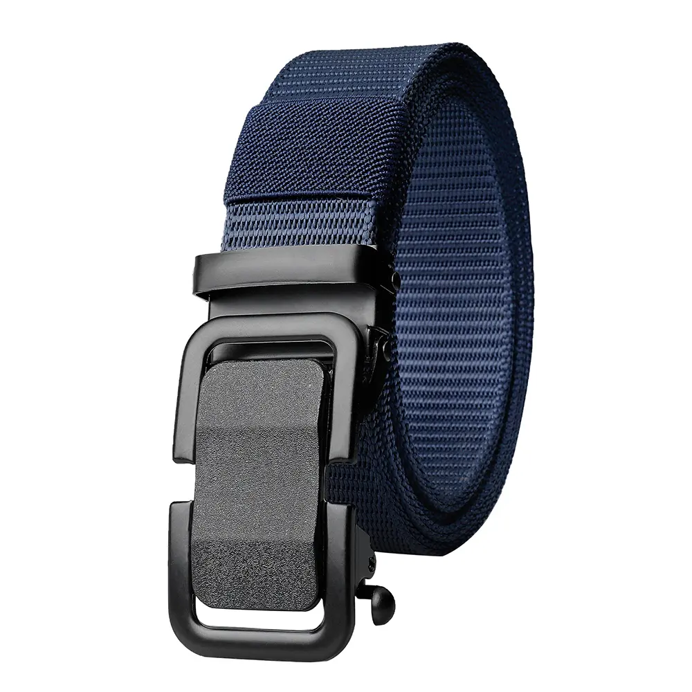 Ratchet Belt for Men Women Trousers Jeans Pants Automatic Slide Buckle Nylon Web Tactical Belt Golf Belt Work Outdoor
