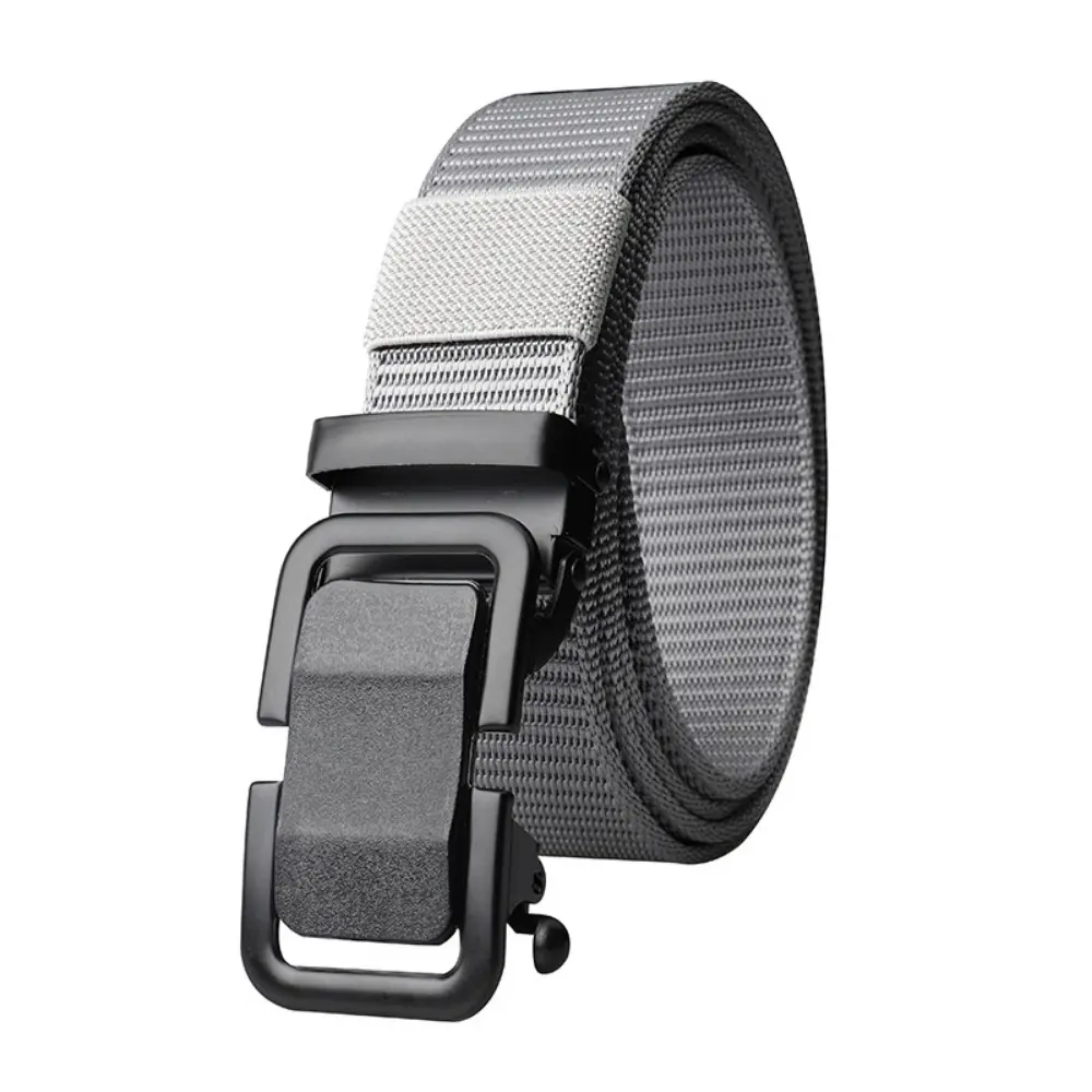 Ratchet Belt for Men Women Trousers Jeans Pants Automatic Slide Buckle Nylon Web Tactical Belt Golf Belt Work Outdoor