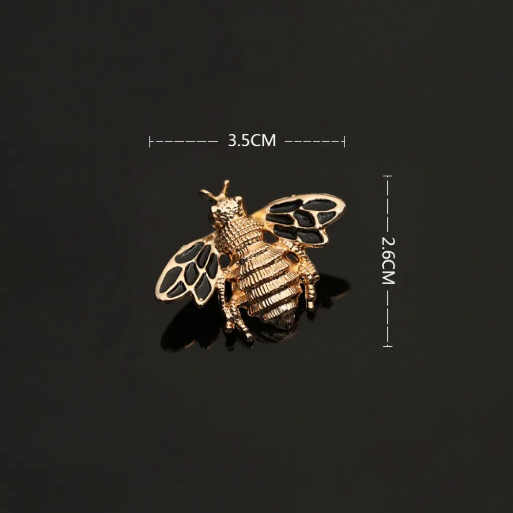 1pc Novelty Bee Lapel Pin Collar Pin Cute Animal Insect Brooch Pin for Women Men Shirt Suit Dress Fashion Accessories