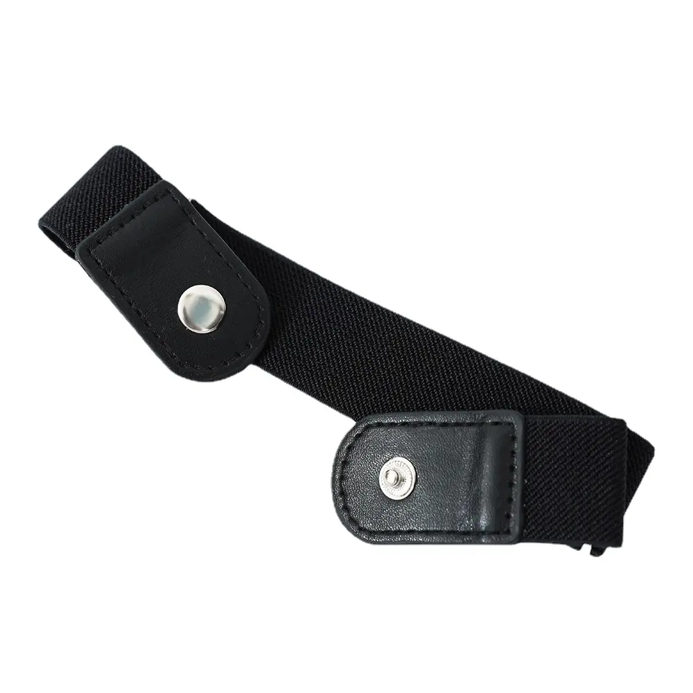 2pcs No Buckle Stretch Belt for Women Men Girls Boys Junior Jeans Pants Comfortable Buckle Free Invisible Elastic Waist Belt