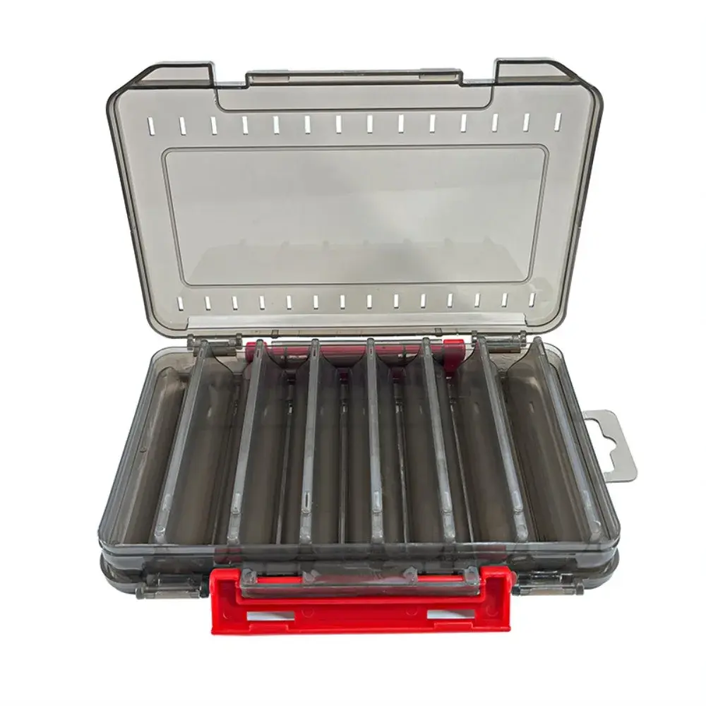 Double Layer Portable Lure Hook Box 14 Compartment Fishing Tackle Box Lure Baits Container Storage Case Fishing Gear Accessories