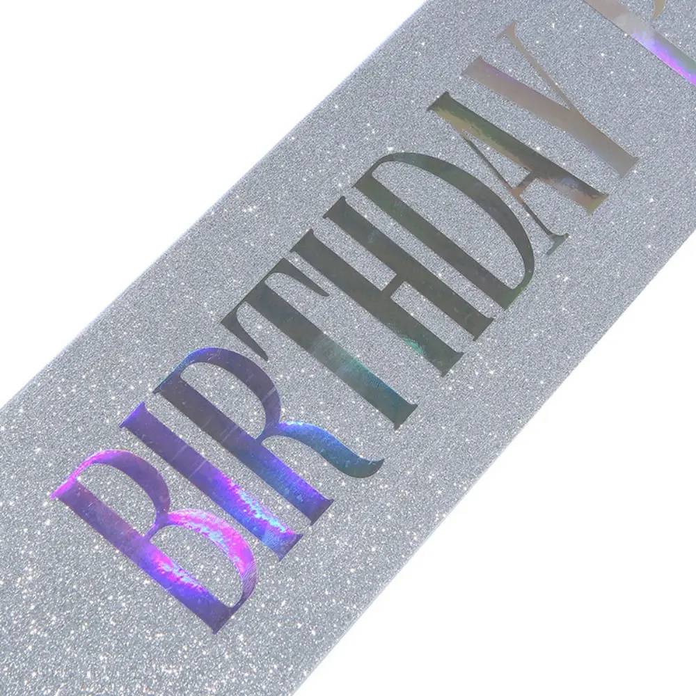 Glitter Birthday Princess Sash Gifts for Girls Women 16th 18th 20th 21st 30th 40th 50th Happy Birthday Party Decoration Supplies