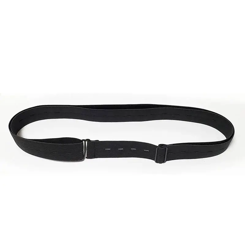 1pc Adjustable Elastic Shirt Stay Belt for Men Women Keep Shirt Tucked in All Day Black/White