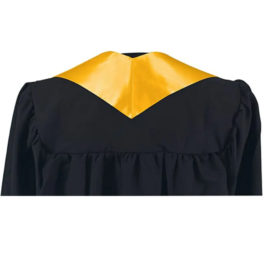 Unisex Graduation Honor Stole Satin Scarf Solid Color for Class of 2025 Junior High School Adult Graduations Party Supplies