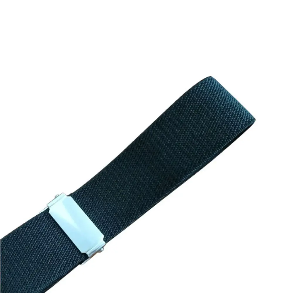 Women's Adjustable Elastic Stretch Belt with Metal Buckle 1 inch Wide Web Belt Waist Belts for Jeans Pants Dress Casual Belts