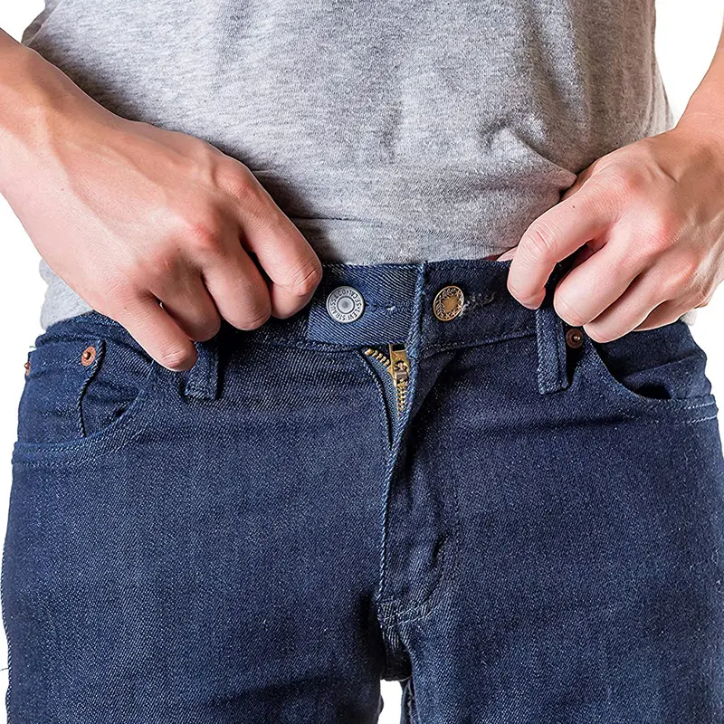 4pcs/set Denim Jeans Waist Extenders Waistband Expanders for Men Women Pregnancy Trousers Pants Jeans Skirt Button Extenders