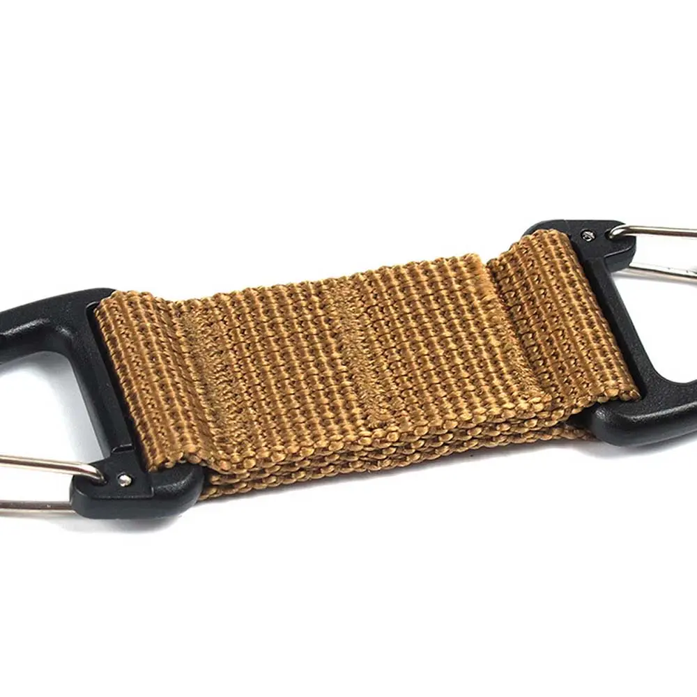 Molle Webbing Backpack Buckle Carabiners Double-Point Triangle Tactical Hanging Buckle Outdoor Camping Hiking Climbing Accessory