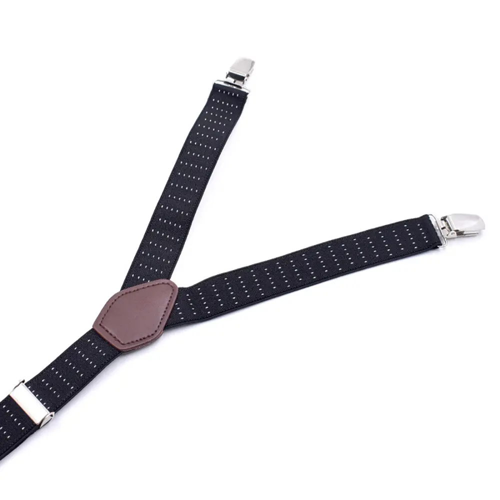 2pcs Men's Shirt Holders Stays Y-Style Adjustable Elastic Leg Suspenders Straps Non-slip Clips Sock Garter Clamps for Military