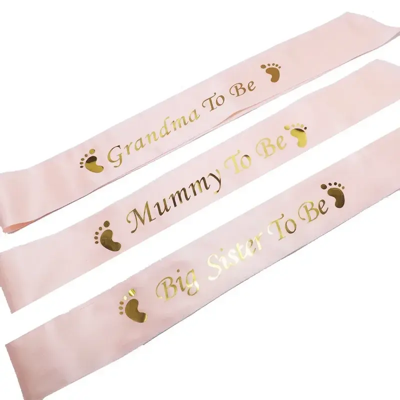 Mummy To Be Sash Grandma Big Sister To Be Sash for Baby Boy Girl Baby Shower Gender Reveal Party Decorations Favor Gifts