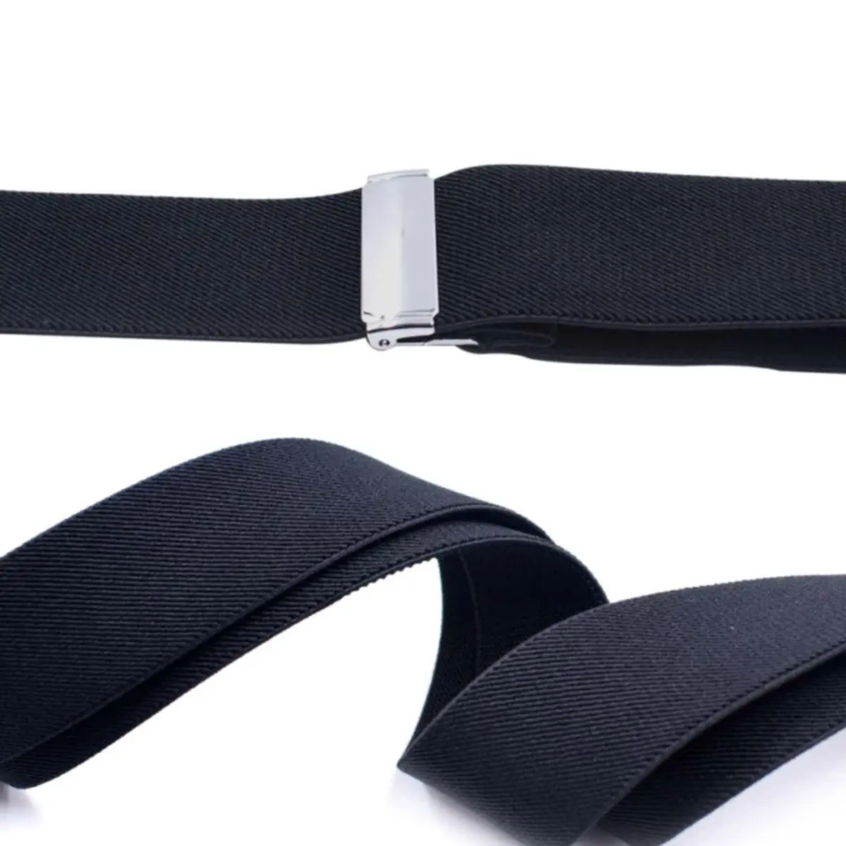 Hip-Clip Suspenders for Men Heavy Duty Big Tall 3.5cm 2 Clips Adjustable Elastic Trouser Braces Strap Belt Gifts for Dad Husband