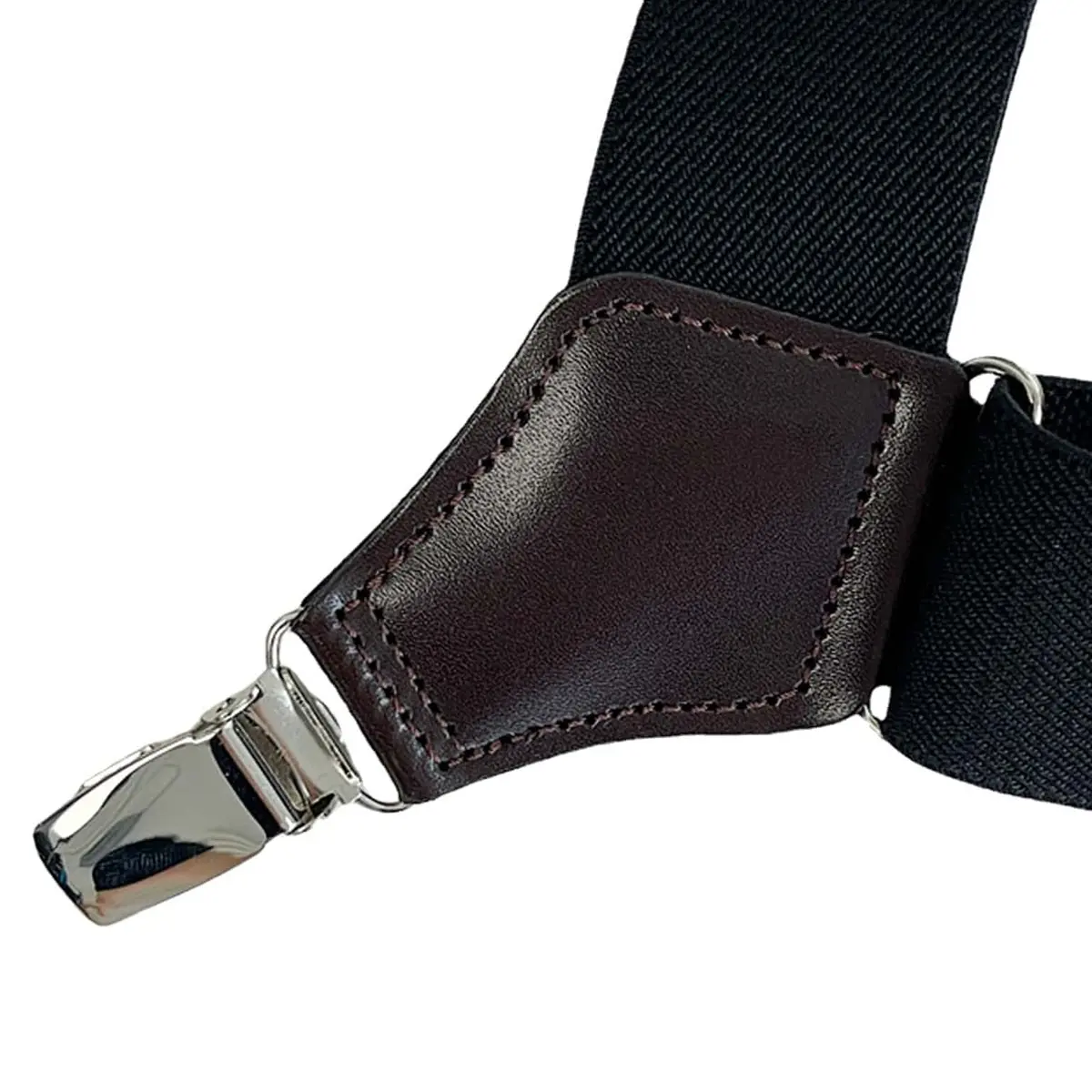 Hip-Clip Suspenders for Men Heavy Duty Big Tall 3.5cm 2 Clips Adjustable Elastic Trouser Braces Strap Belt Gifts for Dad Husband