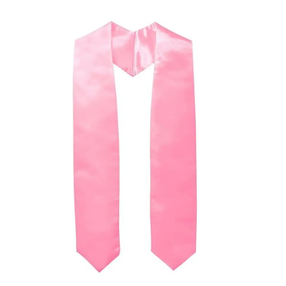 Unisex Graduation Honor 182cm Stole Satin Scarf Solid Color for Class of 2025 Junior High School Adult Graduation Party Supplies