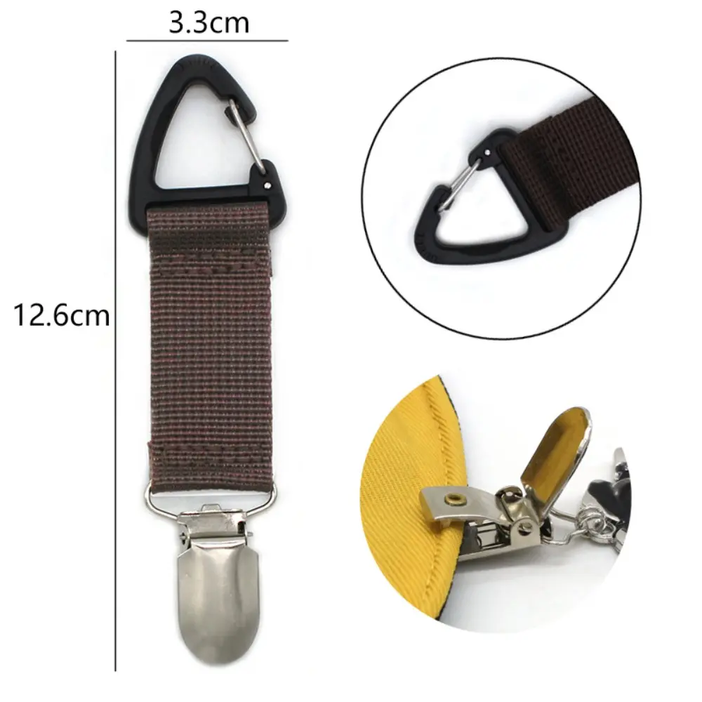Elastic Hat Clips for Traveling Hanging on Bag Handbag Backpack Luggage for Kids Adults Outdoor Travel Camping Beach Accessories
