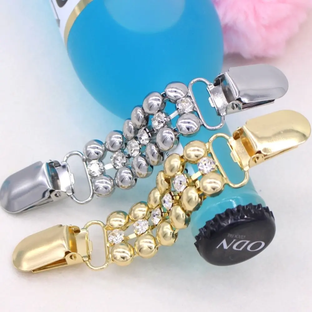 1 Piece Rhinestone Pearl Sweater Shawl Clips Cardigan Collar Dress Shirt Clip Waist Back Cinch Brooch for Women Girl Clothing