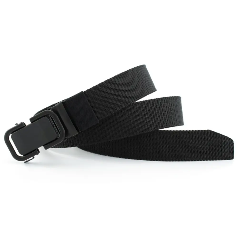 Men's Ratchet Belt Nylon Web Canvas Belt Golf Belt Automatic Buckle Waist Belt for Men Casual Work