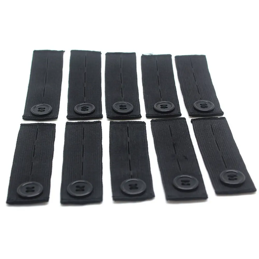 5pcs/lot Adjustable Elastic Waist Extenders Belt Waistband Expanders for Men Women Trousers Jeans Pants Button Extenders
