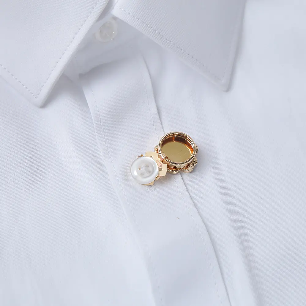 1 Piece Button Cover Cufflink Colorful Flower Diamond Button Covers for Women Blouses Dress Tux Shirt Wedding Formal Accessories