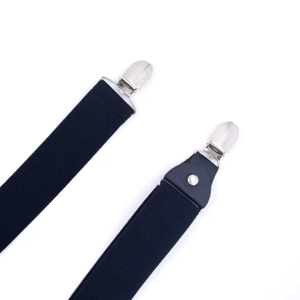 Suspenders for Men Women Fashion 3.5cm X-Back 4 Clips Adjustable Elastic Shirt Trouser Braces Strap Belts Gifts for Dad Husband