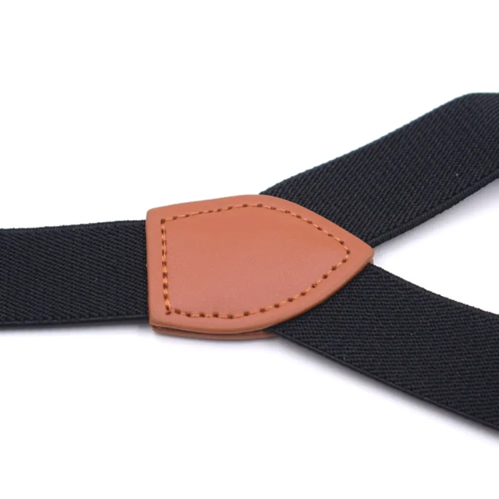 Vintage Suspenders 2.5cm Wide Y-back with 3 clips Adjustable Elastic Trouser Braces Suspender Belt for Women Fashion Accessories