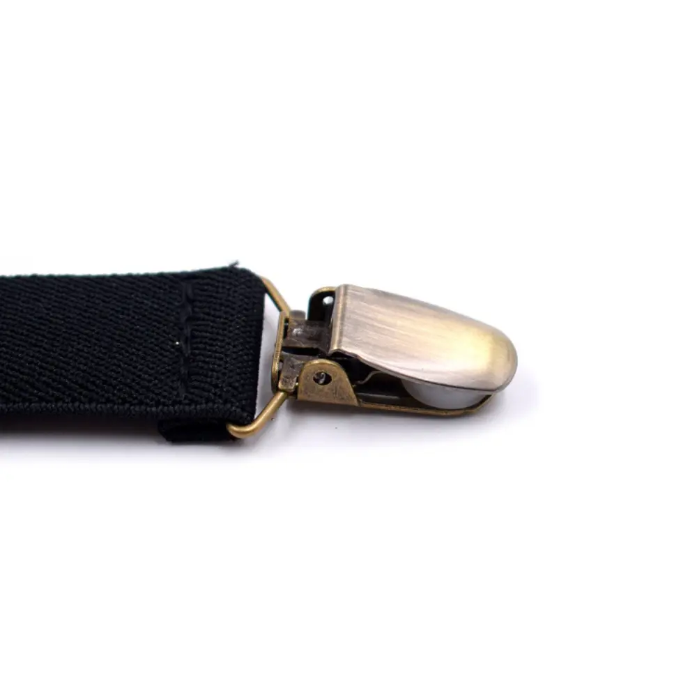 Vintage Suspenders 2.5cm Wide Y-back with 3 clips Adjustable Elastic Trouser Braces Suspender Belt for Women Fashion Accessories