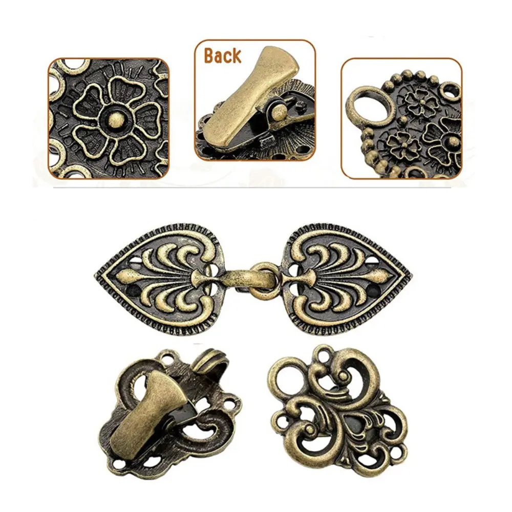 Set Vintage Sweater Duck Clip Cape Cloak Fastener for Dress Shirt Cardigan Shawl Collar Clasp Back Cinch Clip for Women Clothing