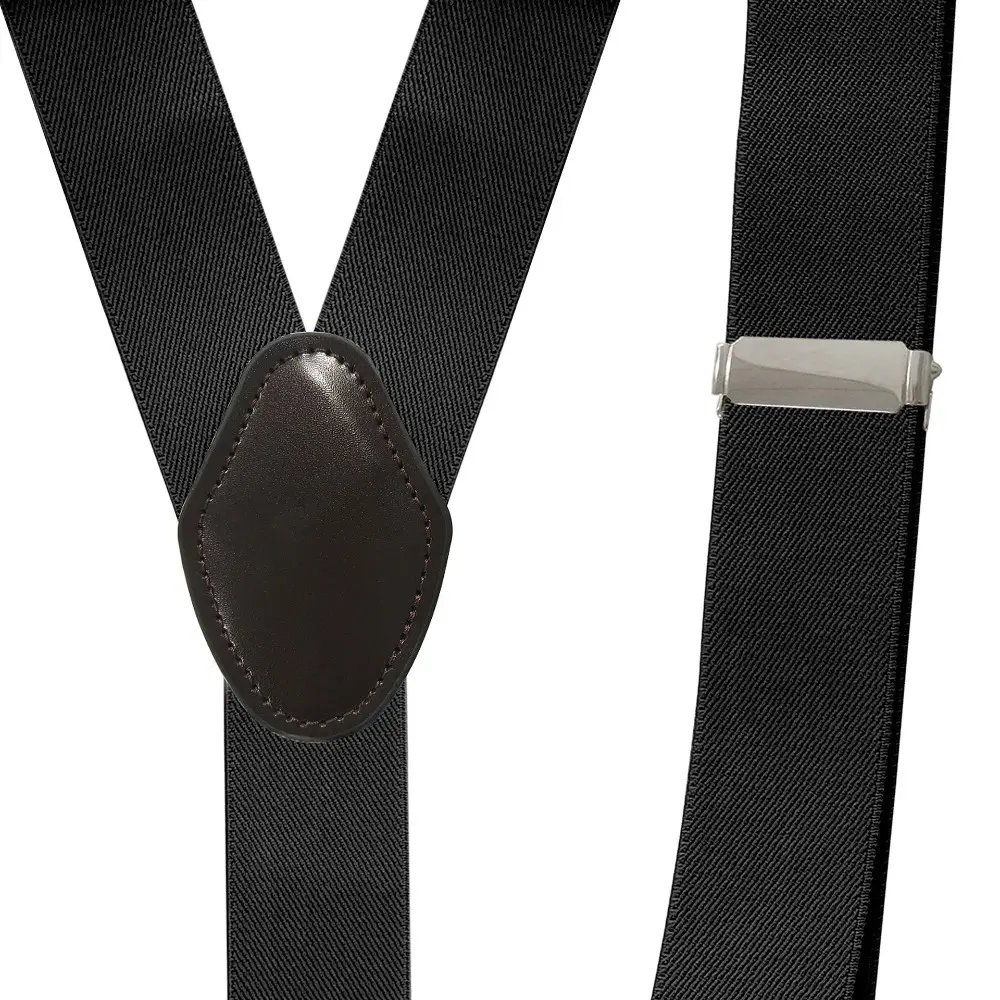 Suspenders for Men 3.5cm Wide Y Shaped 6 Metal Clips Adjustable Elastic Trouser Braces Strap Belts Wedding Party Formal Casual