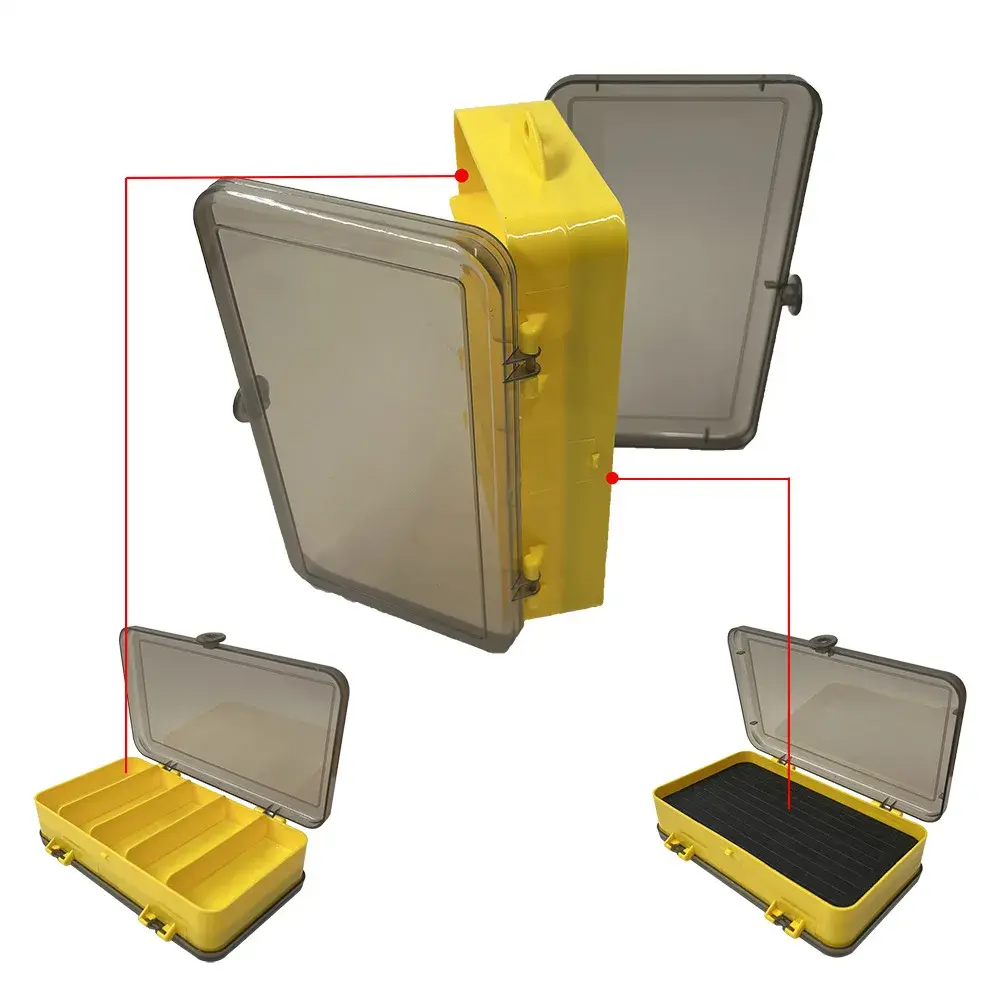 Multi Function Fishing Tackle Box Double Sided Sponge Pad Lures Container Jig Head Hook Storage Baits Box Fishing Accessories