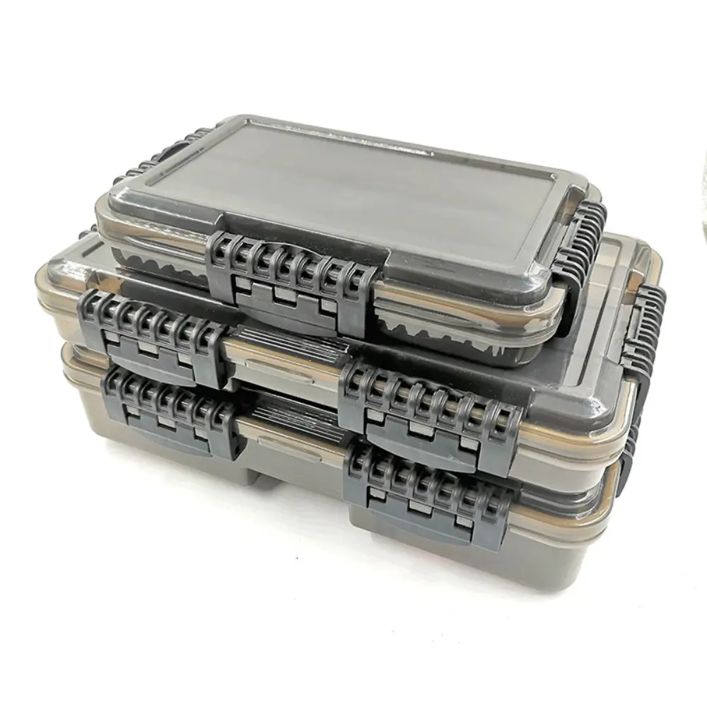 Large Waterproof Fishing Tackle Box Organizer with Removable Divider Portable Fishing Lure Bait Storage Case Fishing Accessories