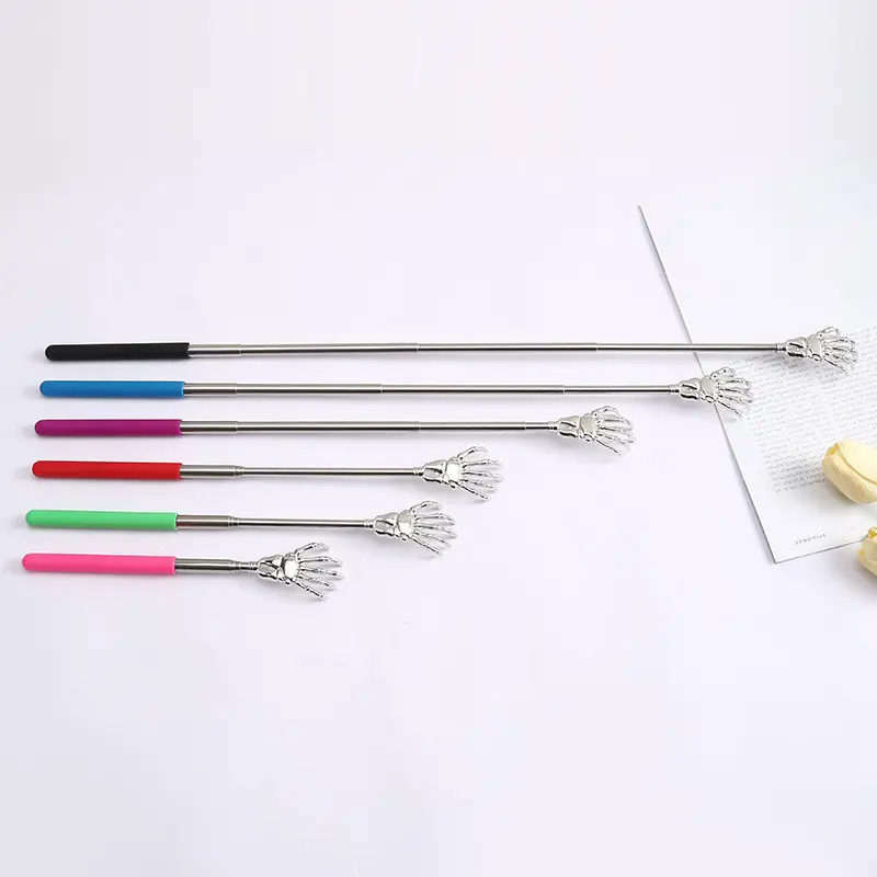 1 Piece Extendable Back Scratcher Portable Telescoping Metal Stainless Steel Back Scratchers Hand Massager