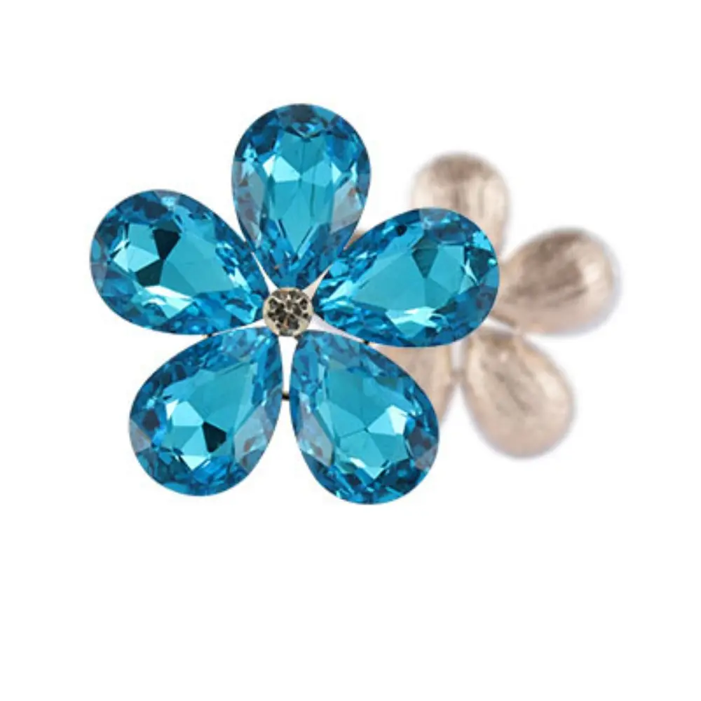10pcs Flower Diamonds Crystal Glass 21mm Flower Rhinestone Hand Sew On Stones for Dress Wedding Bags Shoes Jewelry DIY Crafts