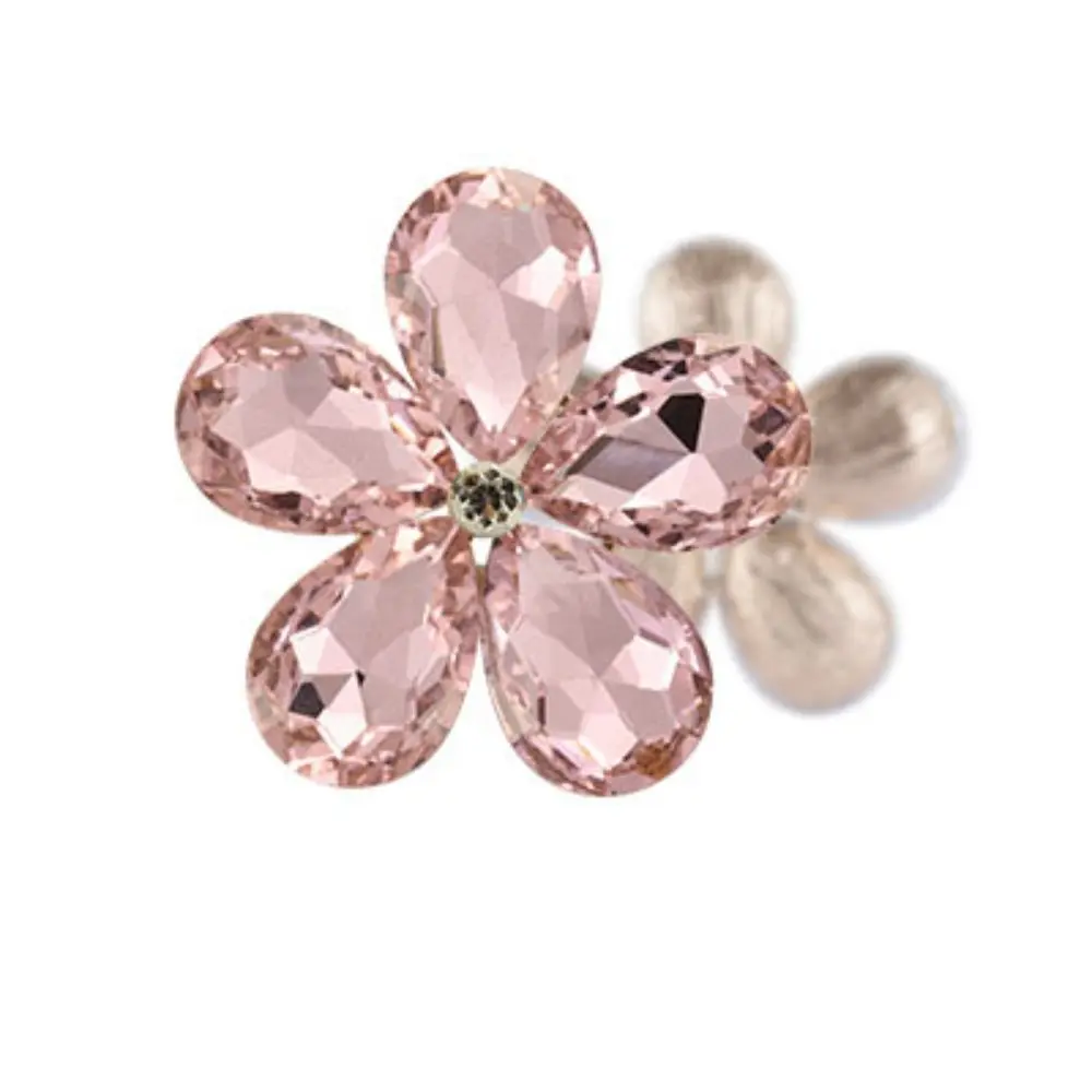 10pcs Flower Diamonds Crystal Glass 21mm Flower Rhinestone Hand Sew On Stones for Dress Wedding Bags Shoes Jewelry DIY Crafts
