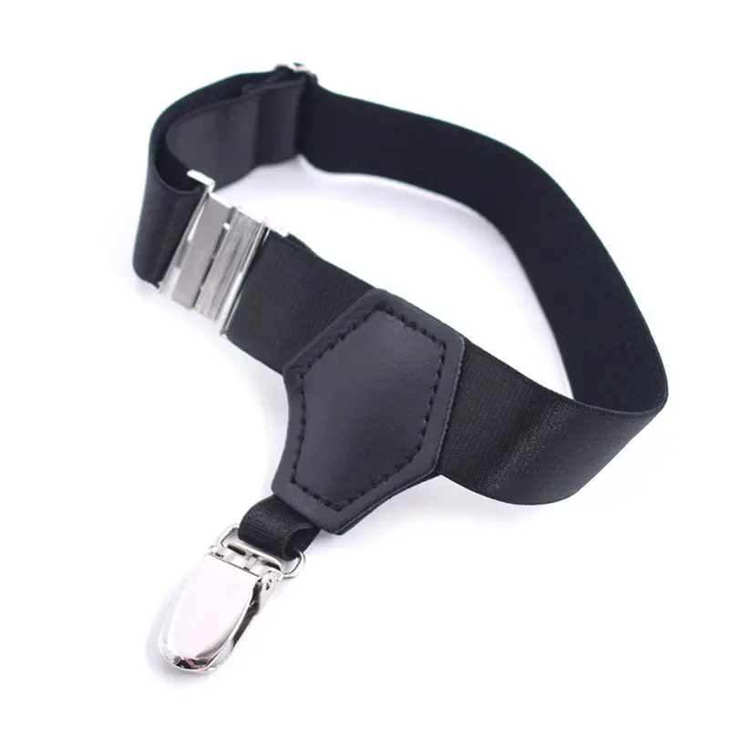 1 Pair Black Sock Garters for Women Girl JK Japanese Style Adjustable Elastic Non-Slip Sock Garter Holder Belt Leg Suspenders