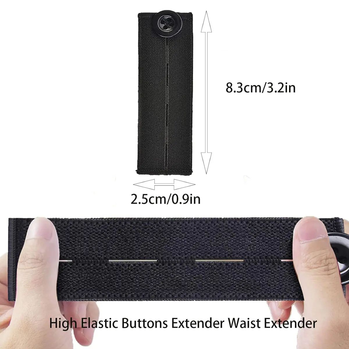 5pcs/lot Elastic Waist Extenders Adjustable Waistband Expanders for Women Men Jeans Pants Button Extender