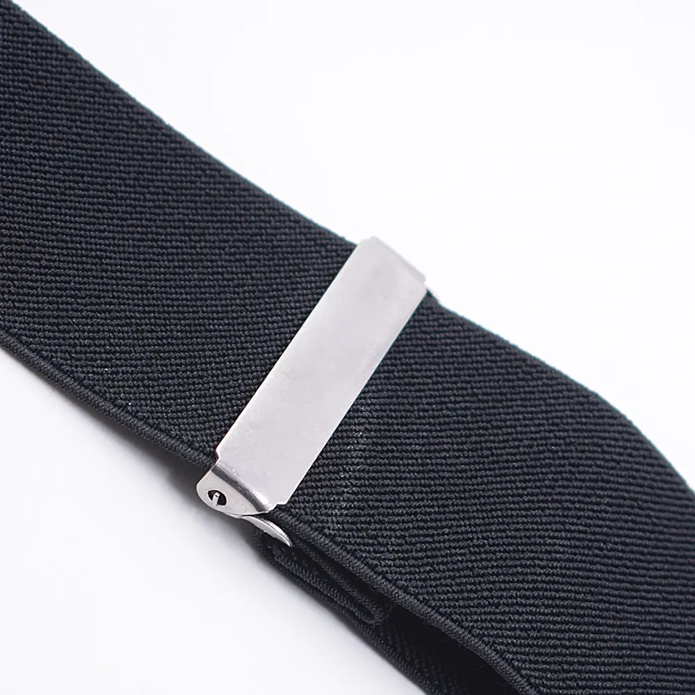 Heavy Duty Big Size Suspenders for Men Work Outdoor 2 Inch Wide X Back 4 Strong Clips Adjustable Elastic Trouser Braces Straps