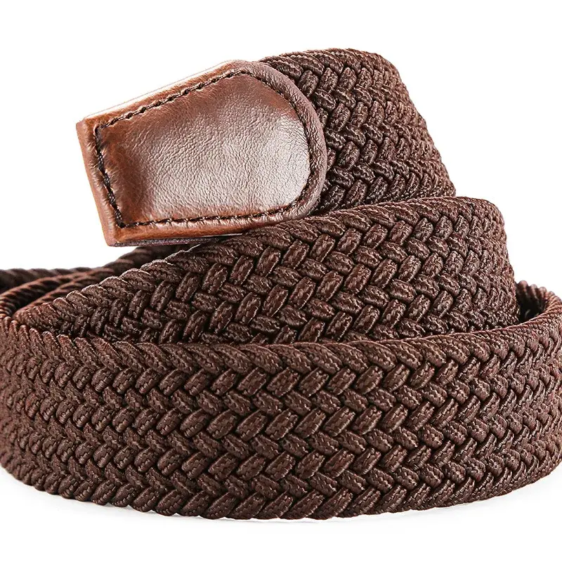 Elastic Stretch Woven Braided Canvas Belt Golf Belt for Women Men Pants Jeans