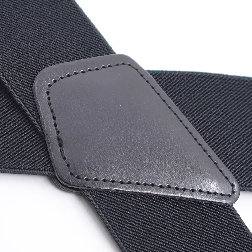 Heavy Duty Big Size Suspenders for Men Work Outdoor 2 Inch Wide X Back 4 Strong Clips Adjustable Elastic Trouser Braces Straps