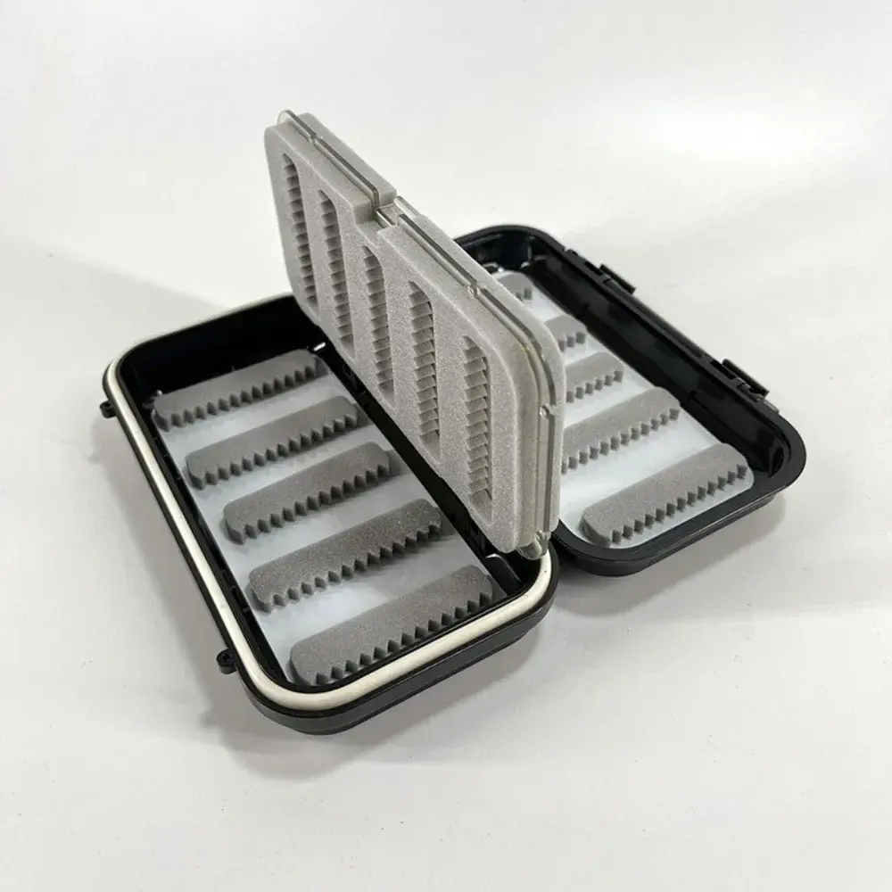 Fly Fishing Boxes Double Side Waterproof Fishing Tackle Box With Easy Grip Foam and Slit Foam Insert for Dry Wet Nymph Flies