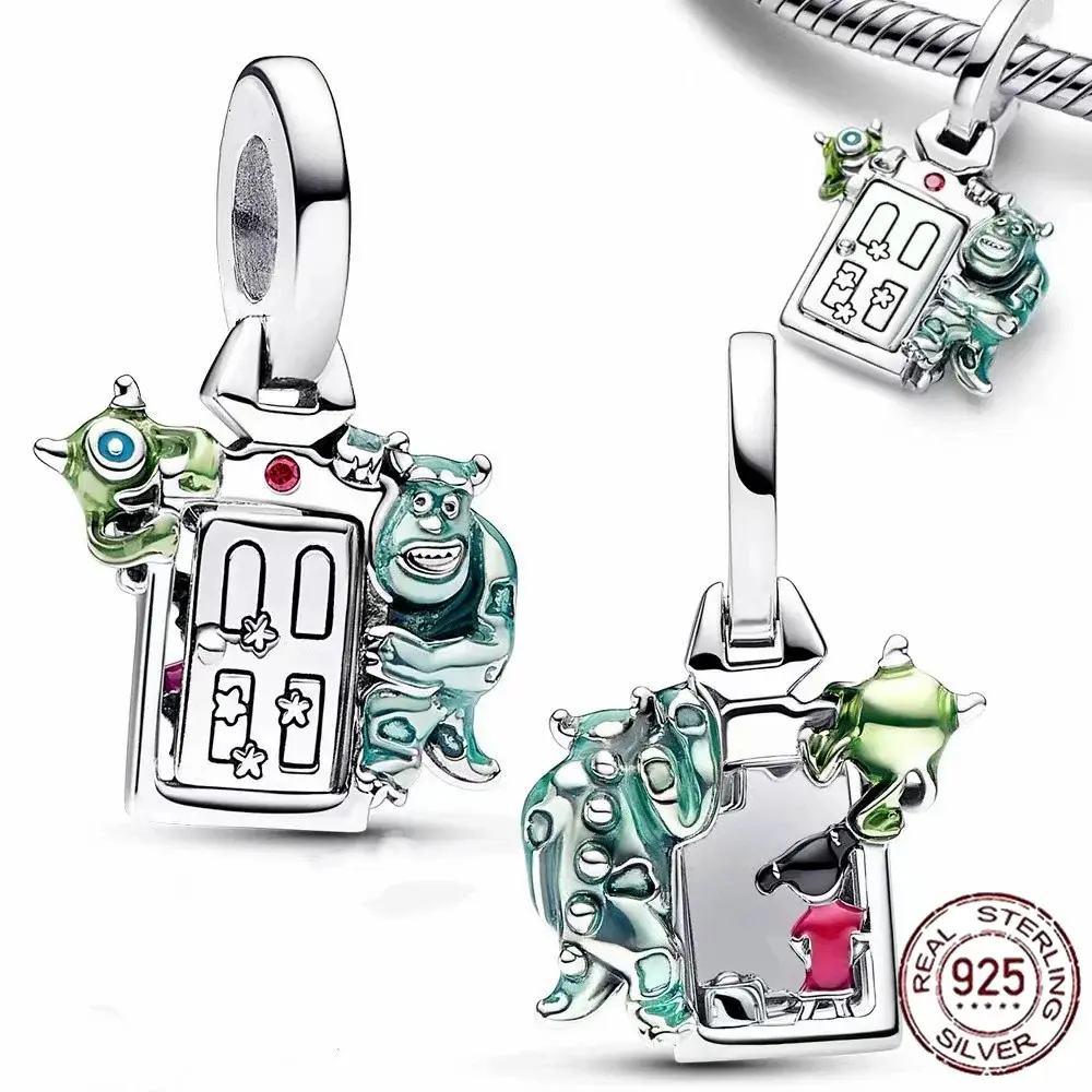 New 100% 925 sterling silver Disney  pendant beads, suitable for original DlY bracelet, women's fashion gift,