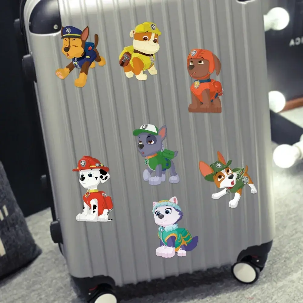 8/16/48Sheets Cartoon Dogs Chase Skye Puzzle Stickers Funny Make-a-Face Decals Assemble Jigsaw Children Christmas Gift Toy