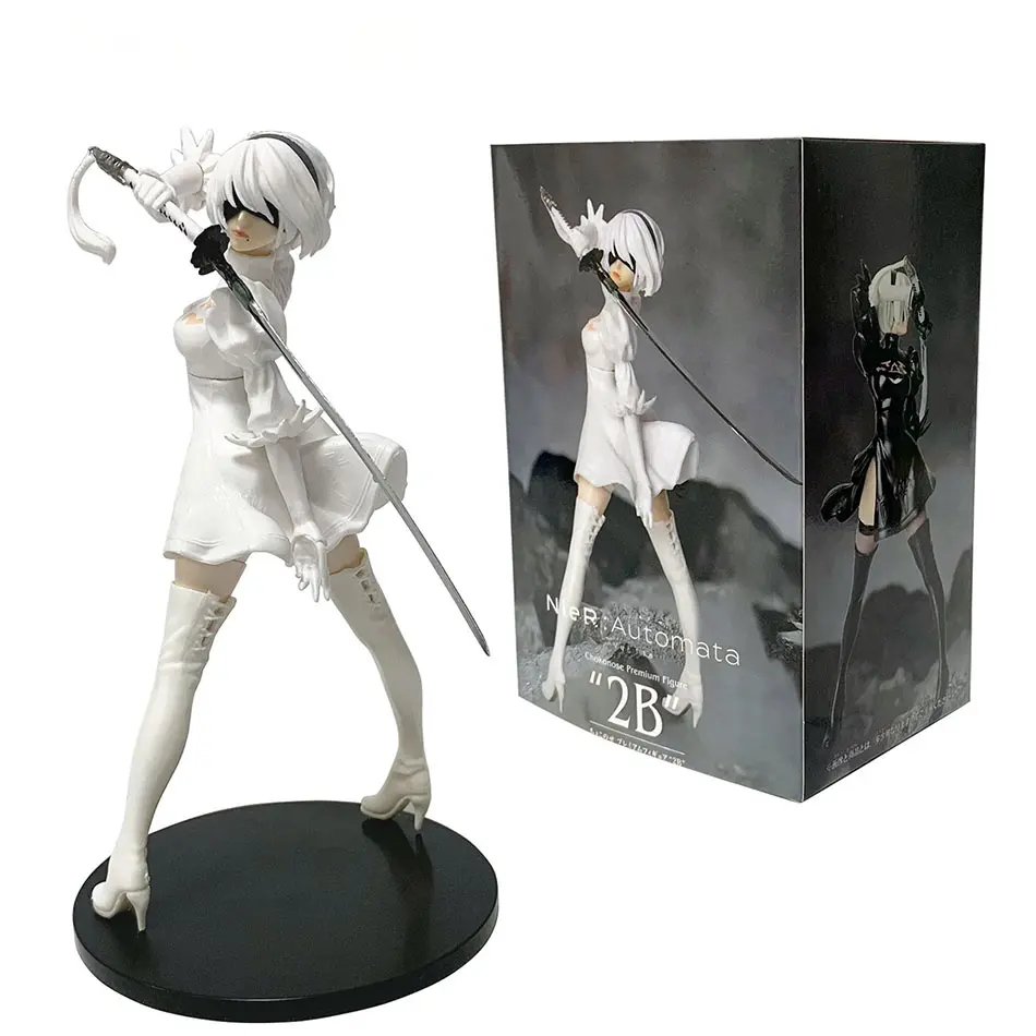 In Stock Nier:automata Ver1.1A 2B Yorha No. 2 9S Type B 9S Premium Chokonose Figure Action Anime Mdel Toys Collectible Gift