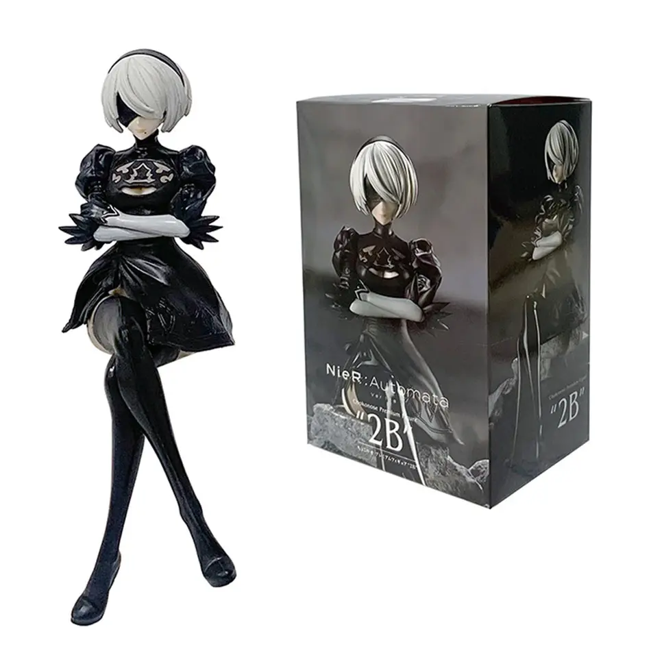 In Stock Nier:automata Ver1.1A 2B Yorha No. 2 9S Type B 9S Premium Chokonose Figure Action Anime Mdel Toys Collectible Gift
