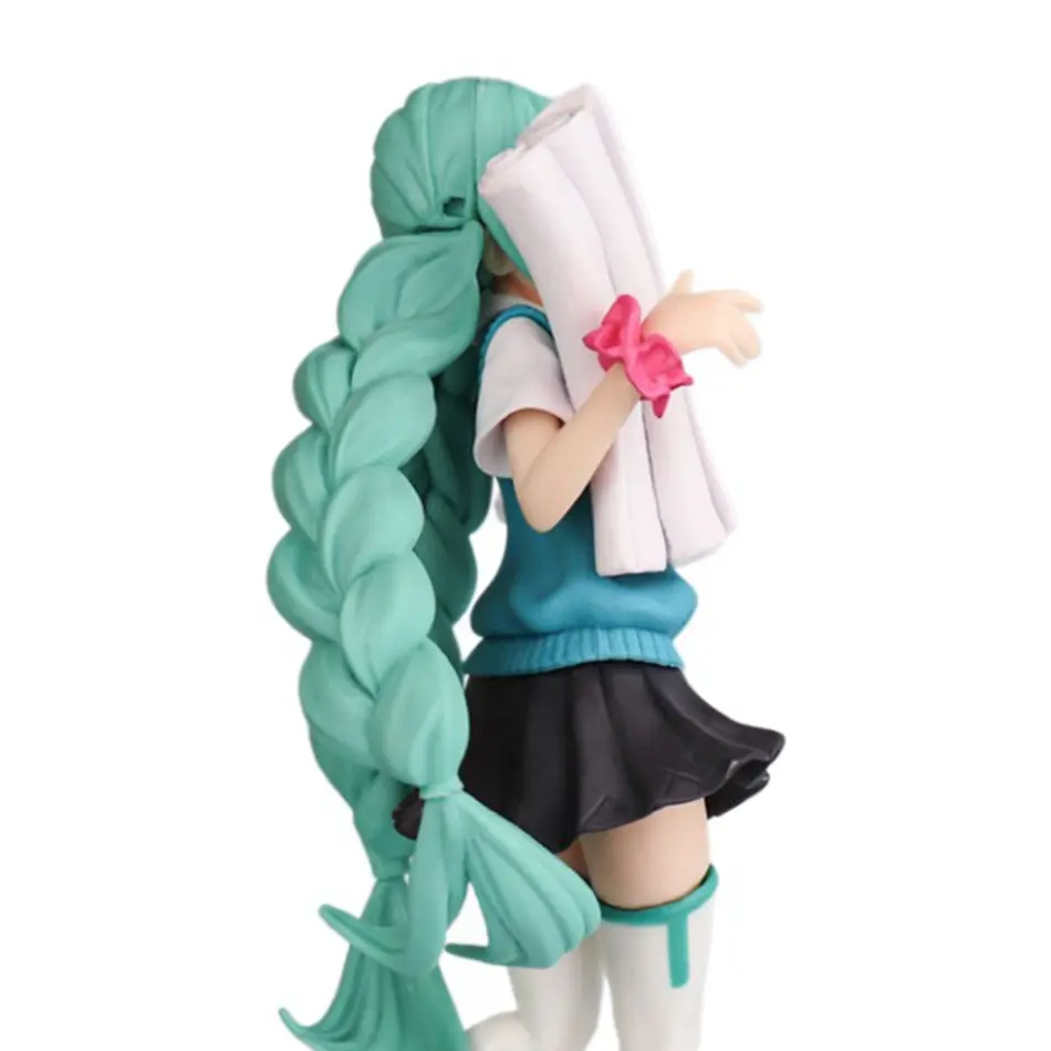 Student Girl Hatsune Miku Anime Figure Fashion Subclture Miku Action Figure Room Decorations PVC Collection Model Doll Toys