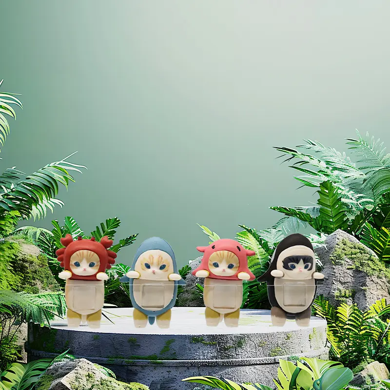 Sonny Angel HIPPERS & Mufusand Cat Fushandi Party Series Blind Box Trendy Play Decoration Creative Kid Birthday Christmas Gift