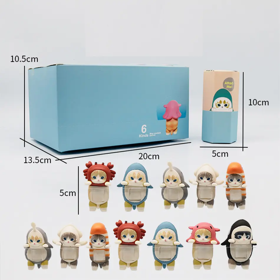 Sonny Angel HIPPERS & Mufusand Cat Fushandi Party Series Blind Box Trendy Play Decoration Creative Kid Birthday Christmas Gift