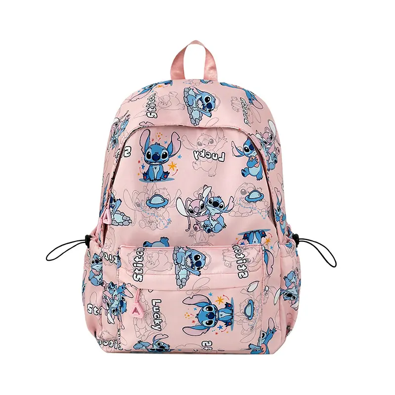 Cute Disney Stitch Schoolbag Anime Cartoon Stitch Backpack High-Capacity Schoolbag Traveling Bag Holiday Gifts