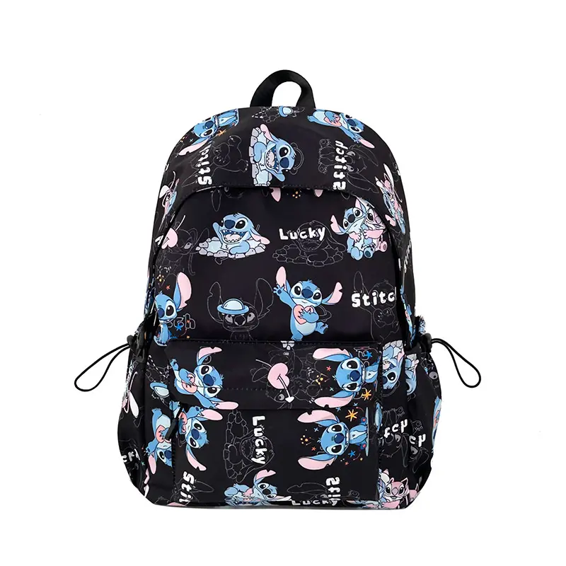 Cute Disney Stitch Schoolbag Anime Cartoon Stitch Backpack High-Capacity Schoolbag Traveling Bag Holiday Gifts